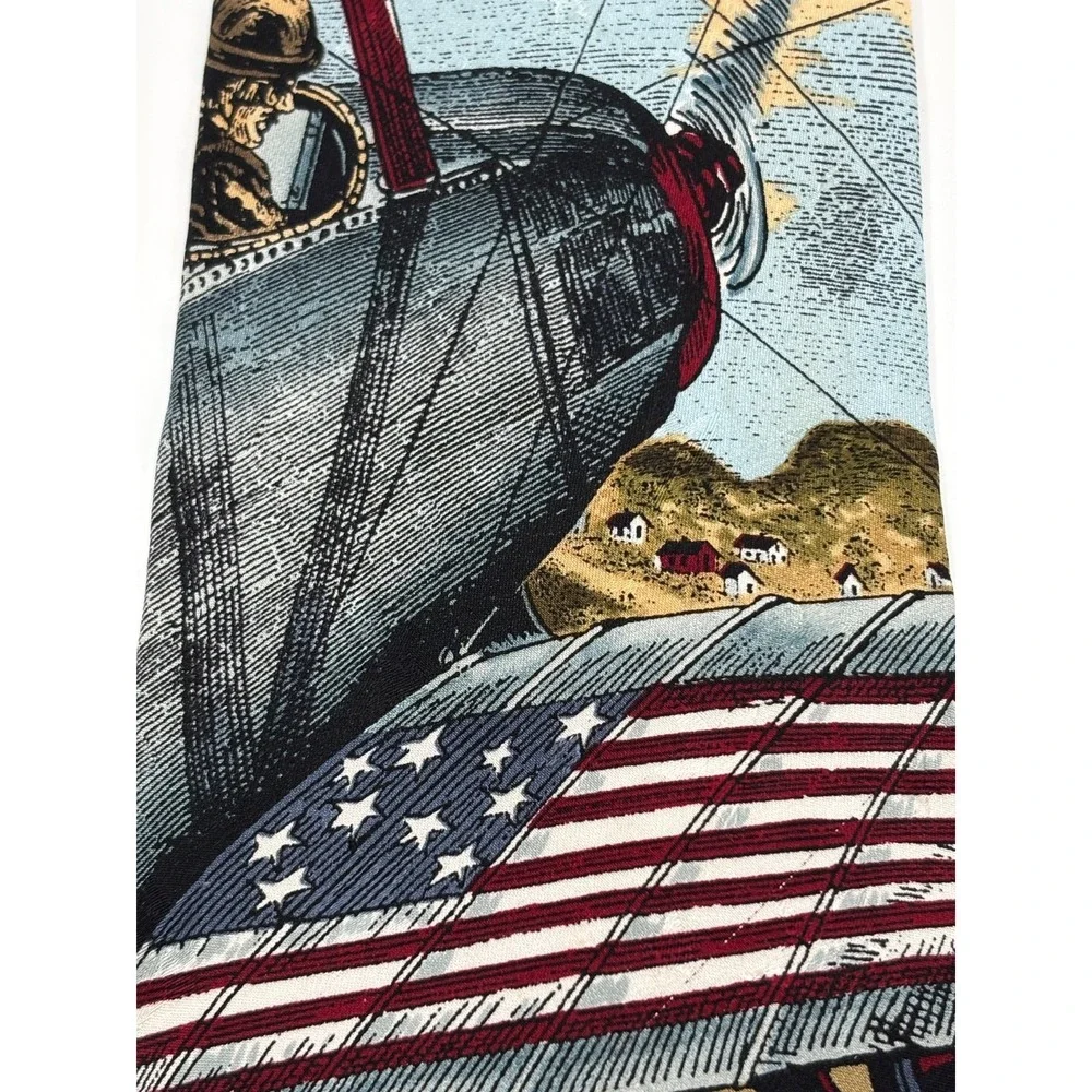 VTG Tango by Max Raab Americana Series High Flyer 1926 Silk Tie Biplane Aviation